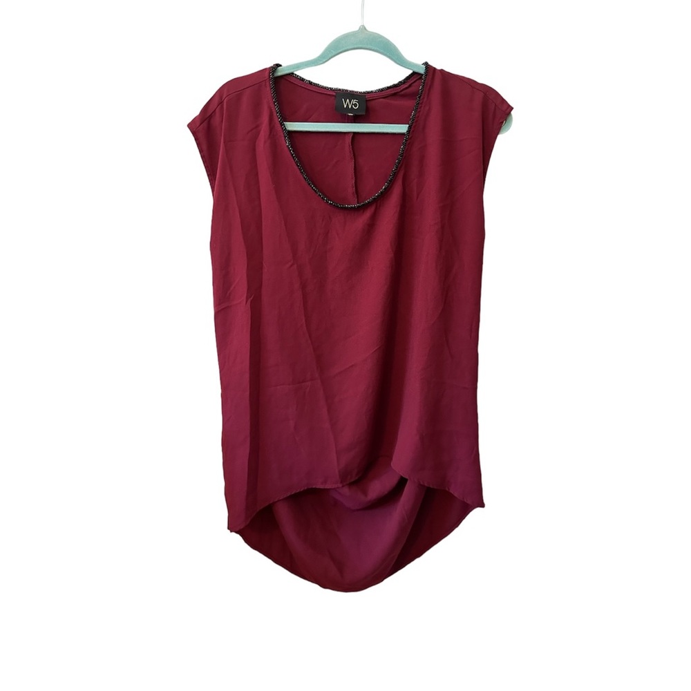 Burgundy blouse